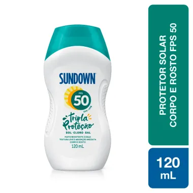 Protetor Solar Sundown Praia e Piscina FPS 50 120ml