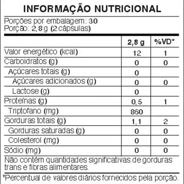 Triptofano Mió 860mg com 60 Cápsulas