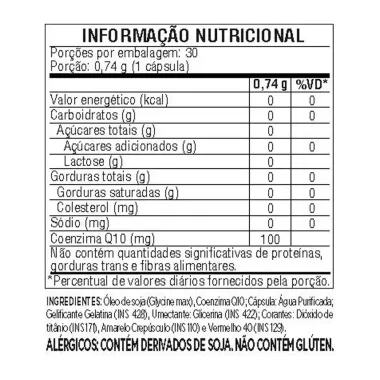 Coenzima Q10 100mg Mió com 30 Cápsulas