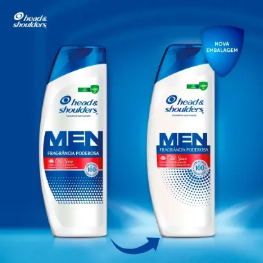 Shampoo Head e Shoulders Anticaspa Fragr&acirc;ncia Poderosa Old Spice 400ml