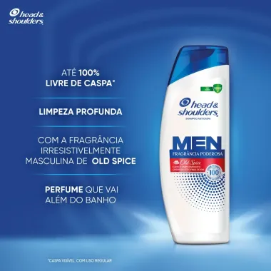 Shampoo Anticaspa Head & Shoulders  Fragrância Poderosa Old Spide 200ml