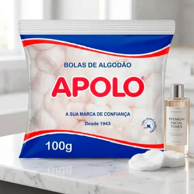 Algod&atilde;o Apolo Bolas Hidr&oacute;filo com 100g