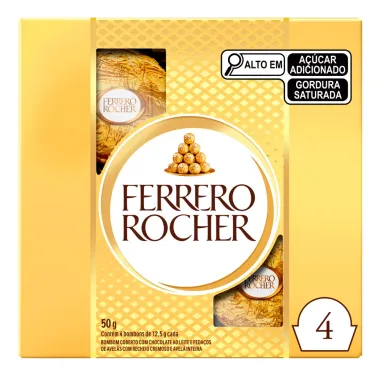 Bombom Ferrero Rocher 4 unidades