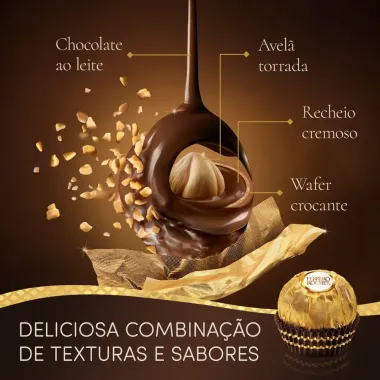 Bombom Ferrero Rocher 4 unidades
