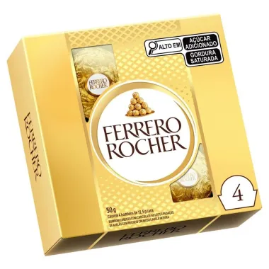 Bombom Ferrero Rocher 4 unidades