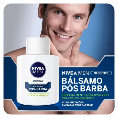 B&aacute;lsamo P&oacute;s Barba Nivea Men Sensitive 100ml