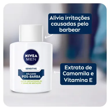B&aacute;lsamo P&oacute;s Barba Nivea Men Sensitive 100ml