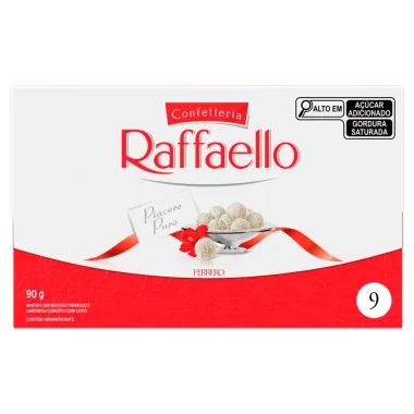 Bombom Raffaello Ferrero Rocher 9 unidades