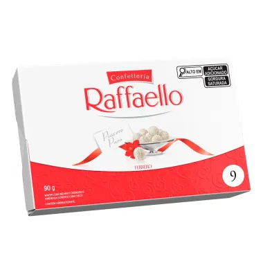 Bombom Raffaello Ferrero Rocher 9 unidades