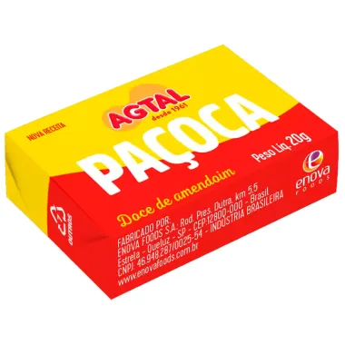 Paçoca Agtal Quadrada 20g