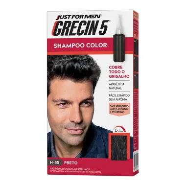 Grecin 5 Shampoo Color Tonalizante Preto 60ml