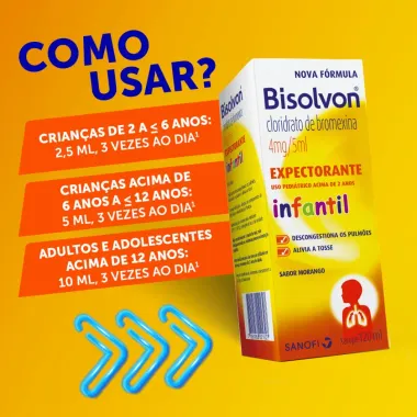 Bisolvon Xarope Infantil com 120ml