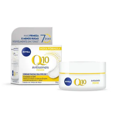 Nivea Q10 Plus Antissinais FPS 30 Creme Hidratante Dia para Pele Normal a Seca 52g