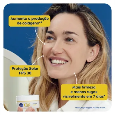 Nivea Q10 Plus Antissinais FPS 30 Creme Hidratante Dia para Pele Normal a Seca 52g