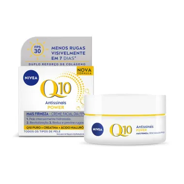 Creme Facial Nivea Antissinais Q10 Power Dia FPS 30 50g