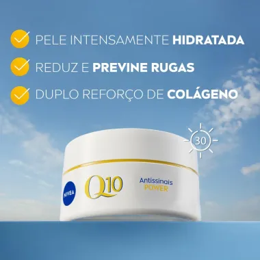 Creme Facial Nivea Antissinais Q10 Power Dia FPS 30 50g