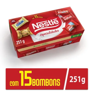 Caixa de Bombons Nestl&eacute; Especialidades 251g