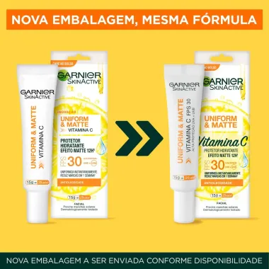 Hidratante Garnier Uniform & Matte Vitamina C FPS 30 15g_2