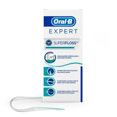 Fio Dental Oral-B Super Floss com 50 Unidades