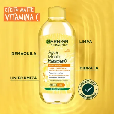 Água Micelar Garnier Antioleosidade Vitamina C 400ml_4