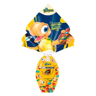 Ovo de P&aacute;scoa Arcor Tortuguita com Confeitos 120g
