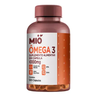 Ômega 3 1000mg Mió com 120 Cápsulas