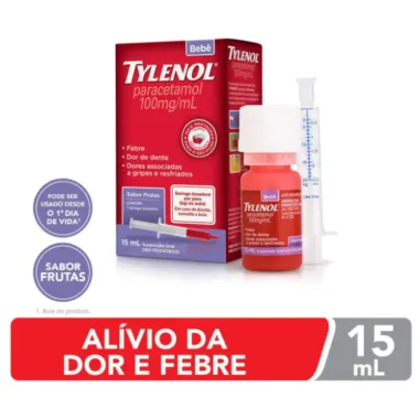 Tylenol Bebê 100mg/ml Gotas 15ml
