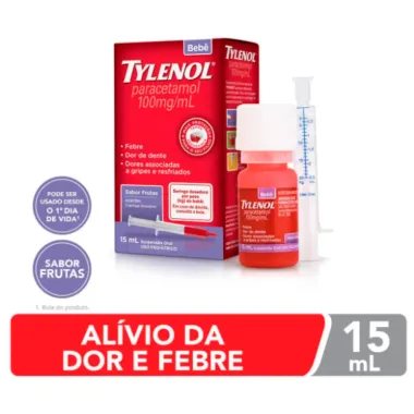 Tylenol Bebê 100mg/ml Gotas 15ml