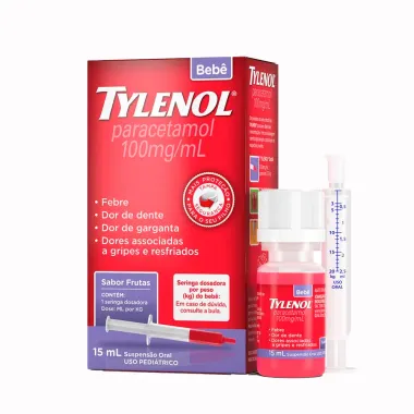 Tylenol Bebê 100mg/ml Gotas 15ml