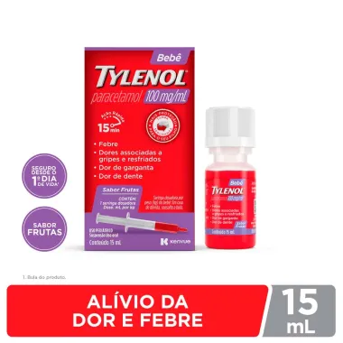 Tylenol Bebê 100mg/ml Gotas 15ml