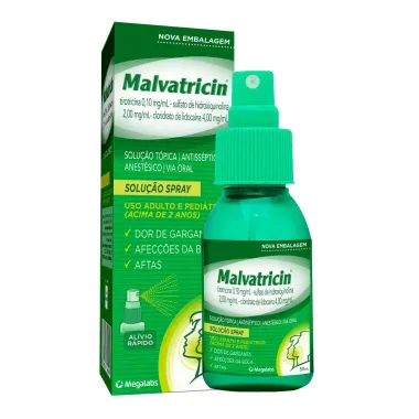 Malvatricin Solução Spray com 50ml