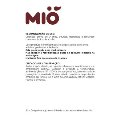 Vitamina D 2.000UI Mió 30 Cápsulas