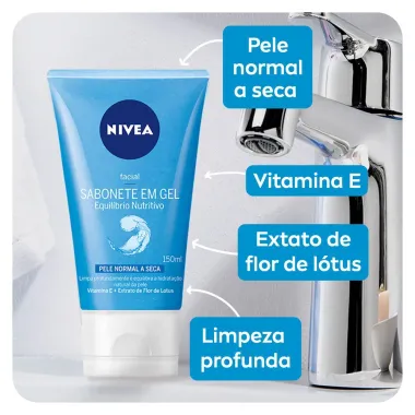 Sabonete em Gel Facial Nivea Equilíbrio Nutritivo 150ml