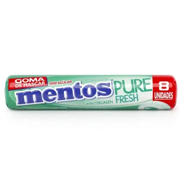 Chiclete Mentos Pure Fresh Sabor Wintergreen Sem Açúcar 8 Unidades