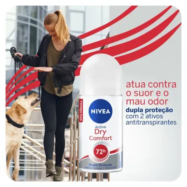 Desodorante Antitranspirante Nivea Roll On Dry Comfort 50ml