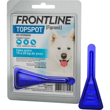 Frontline Topspot para C&atilde;es 10 a 20kg com 1 Pipeta de 1,34ml