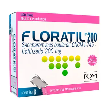 Floratil 200mg Envelopes de 1g com 6 Unidades