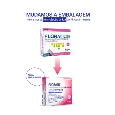 Floratil 200mg Envelopes de 1g com 6 Unidades