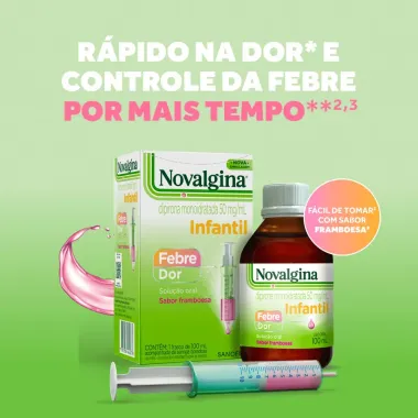 Novalgina Infantil 50mg/ml Analgésico e Antitérmico