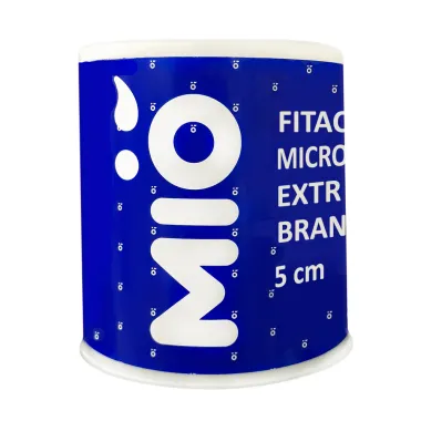 Fita Cirúrgica Microporosa Mió Extra Flexível Branca 5cm X 4,5m 1 Unidade