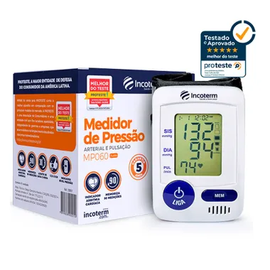 Aparelho de Press&atilde;o Incoterm Autom&aacute;tico Digital de Pulso MP060
