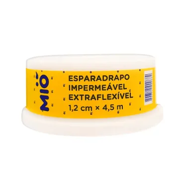 Esparadrapo Impermeável Mió Extra Flexível Branco 1,2cm X 4,5m 1 Unidade