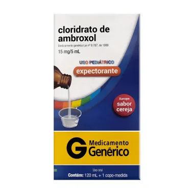 Ambroxol 15mg/5ml Cimed Genérico Xarope Pediátrico com 120ml