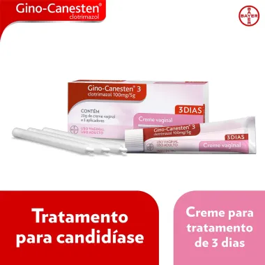 Gino-Canesten 3 Creme Vaginal com 20g + 3 Aplicadores