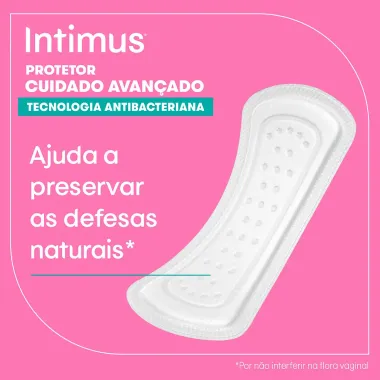 Protetor Diário Intimus Tecnologia Antibacteriana 80 Unidades