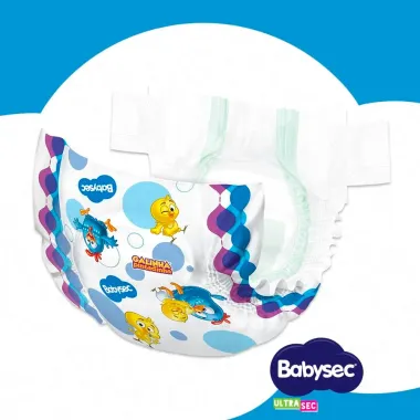 Fralda Babysec Ultrasec Hiper Tamanho M com 68 Unidades Descartáveis