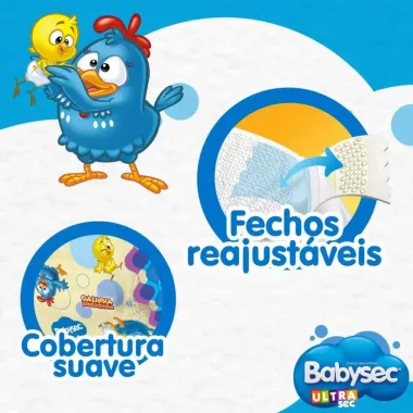 Fralda Babysec Ultrasec Tamanho XG 60 Fraldas Descartáveis