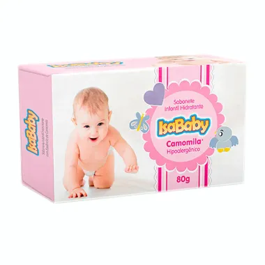 Sabonete Infantil Hidratante IsaBaby Camomila 80g