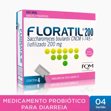 Floratil 200mg Envelopes de 1g com 4 Unidades