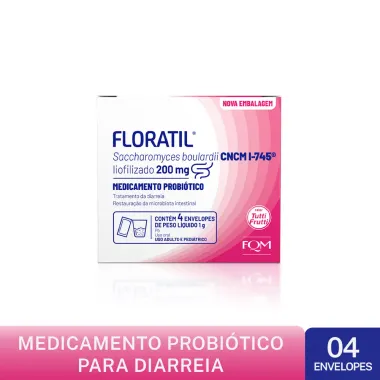 Floratil 200mg Envelopes de 1g com 4 Unidades